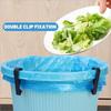 10pcs Garbage Bin Fixed Clip Waste Basket Rubbish Bag Anti-Slip Holder Clamp Snack Bag Sealing Clips Kitchen Storage Organizer