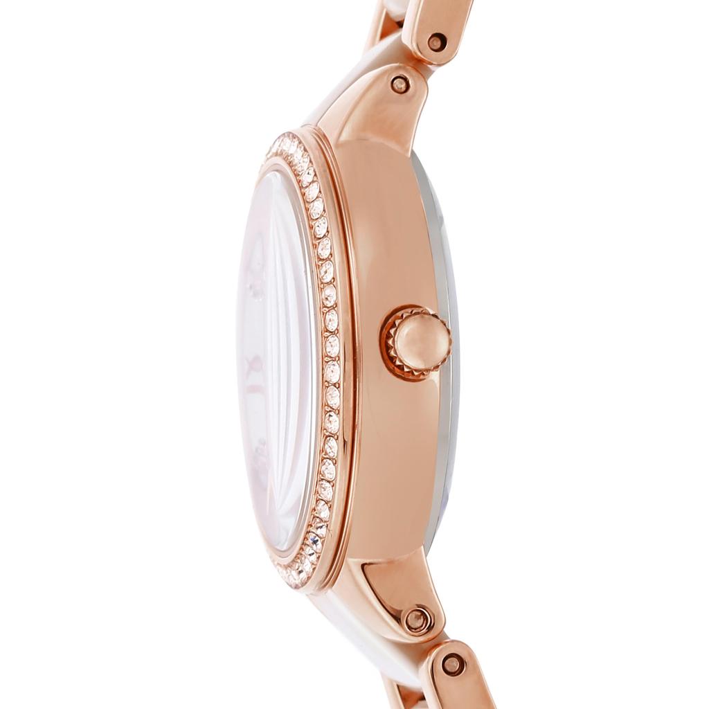Virginia Stainless Steel Watch Rose Gold Ivory – &
