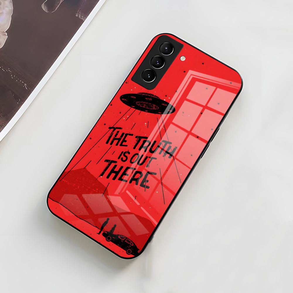 

СУПЕР СЕКРЕТНЫЙ ИНОПЛАНЕТЯНСКИЙ Чехол для телефона X-files для Samsung A56 A36 A26 A16 A15 A25 A35 A55 A14 A34 A24 A54 Стеклянный чехол Samsung A52