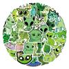 10/30/55pcs Green Alien Cat MEME Graffiti Stickers Abstract Creative Decals DIY Stationery Fridge Suitcase Funny Cartoon Sticker