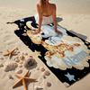 Custom Name Ultra-Soft Beach Towel with Elephant giraffe Theme,Ideal for Pool - Camping, Diving - Perfect Travel Essential, Vibrant Beach Towel.