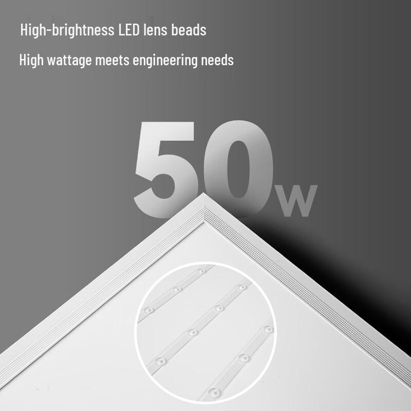 NVC 600x600 LED Panel Light for Integrated Ceiling, 50W