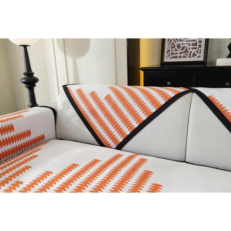 Chenille Sofa Cushion New Four-season Universal Dust-proof and Anti-slip Solid Color Modern Simple High-end Sofa Cushion