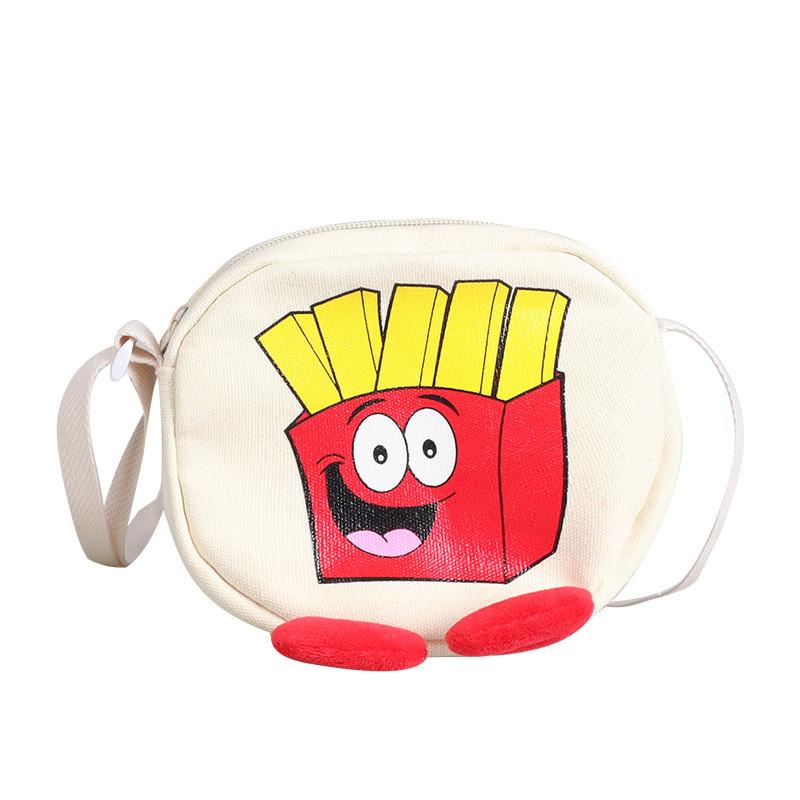 

Adorable Japanese Cartoon Kids Shoulder Bag With Fun Fruit And Fries Design For Summer Fries