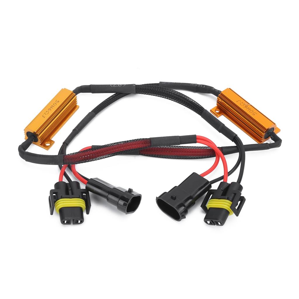 2 Stück H11 LED Nebelscheinwerfer Decoder 50W 12V Lastwiderstand Auto PKW Scheinwerfer Anti-Flimmern Canbus