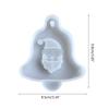 UV Crystal Epoxy Resin Mold Christmas Tree Bell Elk Pendant Silicone Mould Car Pendant Xmas Ornaments Resin Casting Mold