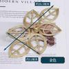 1pcs Vintage Chinese Knot Buttons Gold Lace Trim Clasps for Cheongsam Decor, Dance Dress, DIY Sewing Accessory