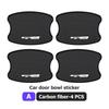 RVGH1 4pcs Car Door Exterior ABS Bowl Protective Strip Stickers Sticker For KIA Gt Gtline Xline Ceed Forte RIO STINGER Seltos K3 K4