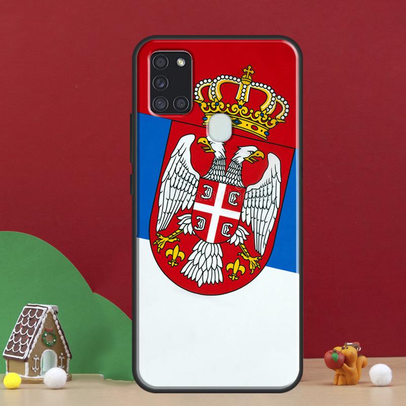 Flag of Serbia Serbian Cover For Samsung Galaxy A54 A34 A14 A32 A12 A22 A52 A72 A13 A33 A53 A50 A52S A51 A71 Back Case