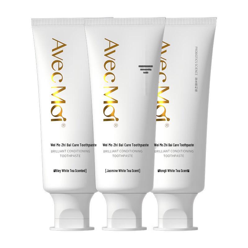 Avec Moi Probiotic Whitening Toothpaste 3-Pack