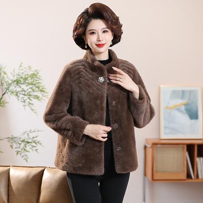 Autumn Winter Women's Coat Mink Coat Large Size Loose Soft Comfortable Fur Jacket