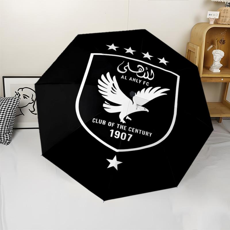 1pc Al Ahly FC Umbrella, Sun Protection, And UV Shielding. It Has Eight Sturdy Ribs for Outdoor Use And Perfect As a Holiday Gift