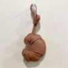 1Pcs Luggage Accessories Creative Croissant Keychain Leather Bread Shape Handbag Messenger Bag Underarm Bag Pendant