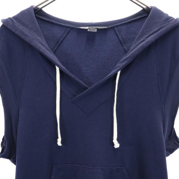 Y-3 Logo Embroidery Short Sleeve French Sleeve One Piece S Navy Women Used