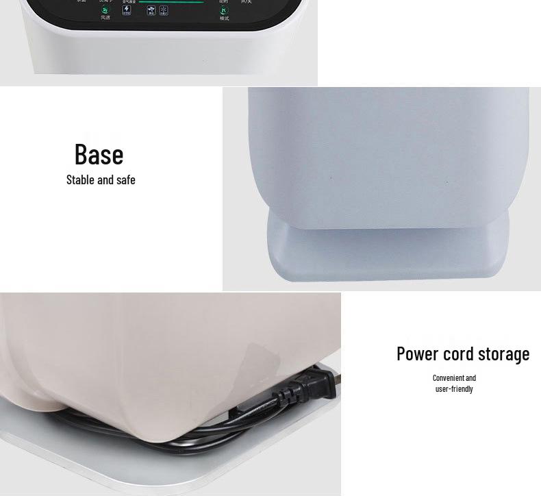 Home Air Purifier: Odor, Dust, Pet Hair, Smoke & Formaldehyde Removal with Negative Ions