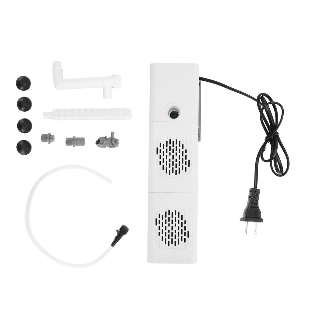Rainfall Aquarium Filter Submersible Filtration Circulation Fish Tank Filter Pump for Tank About 120cm White
