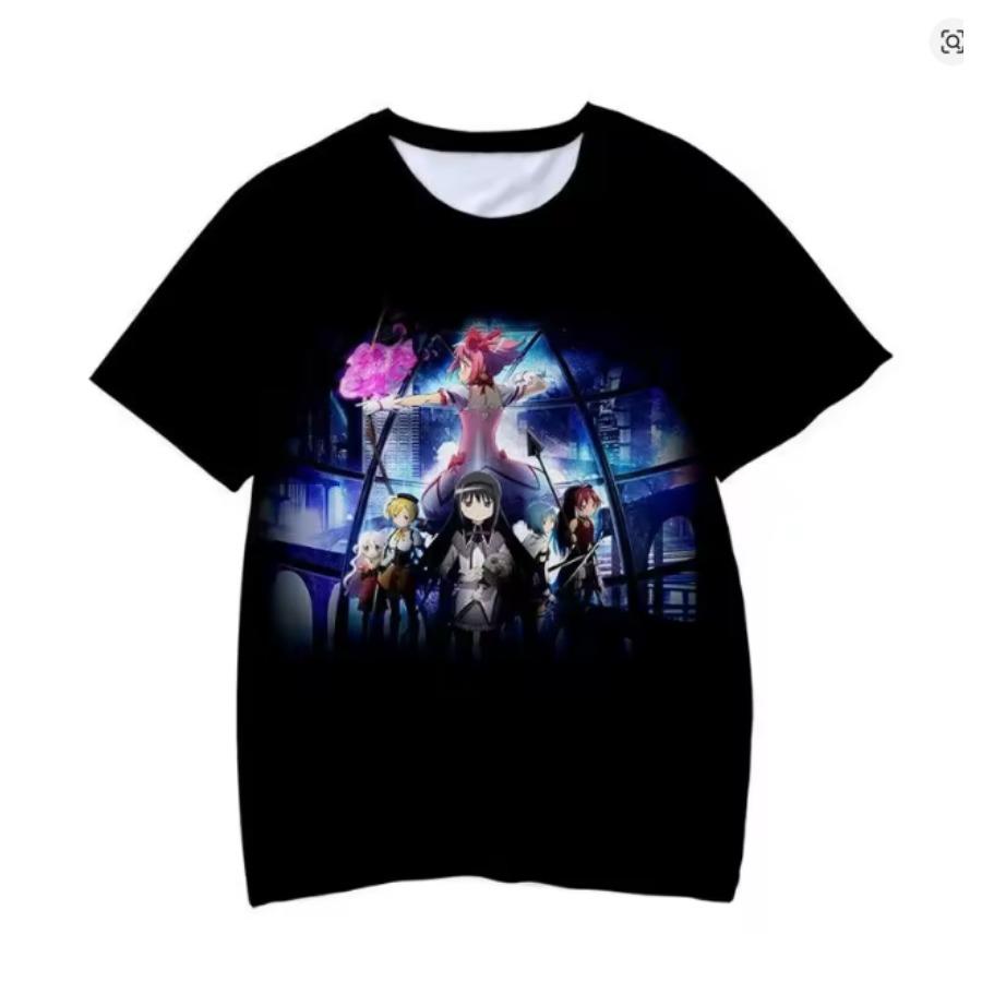 Anime Puella Magi Madoka Magica 3D Print T Shirt Women Men Akemi Homura Kaname Madoka Cosplay Short Sleeve Graphics Tees