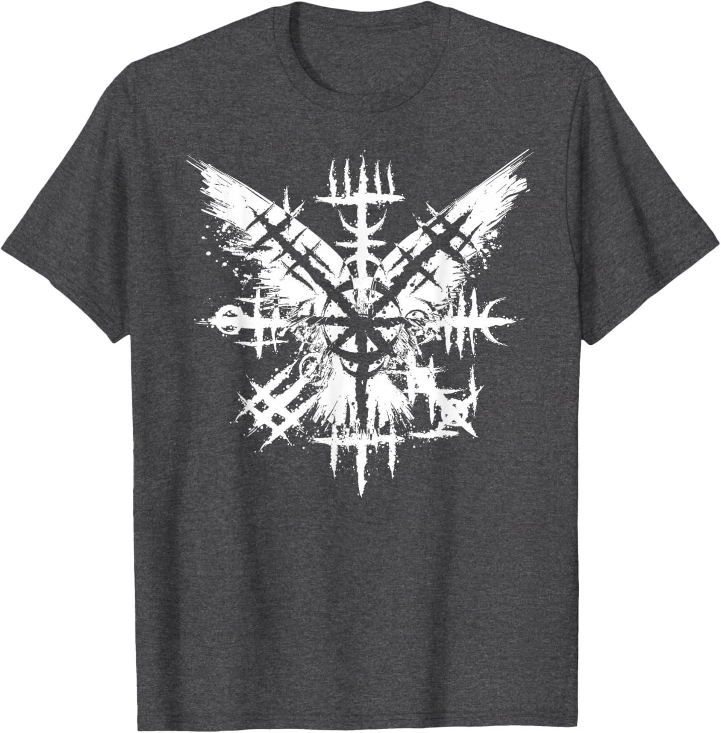 Compass Vegvisir Viking Symbol Nordic Rune Celtic Raven T-Shirt S разноцветный