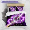 3pcs Custom Name Cartoon Omega Psi Phi Bedding Set Duvet Cover Closure Includes 1 Duvet Cover & 2 Pillowcases for All Seasons Bedroom Decor