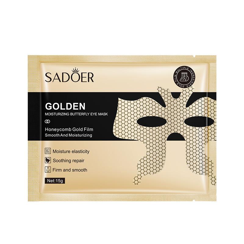 1/510pcs SADOER Peptide Golden Collagen Eye Mask Moisturizing Firming Smooth Anti Dark Circle Eye Pathes Eyes Masks Skin Care