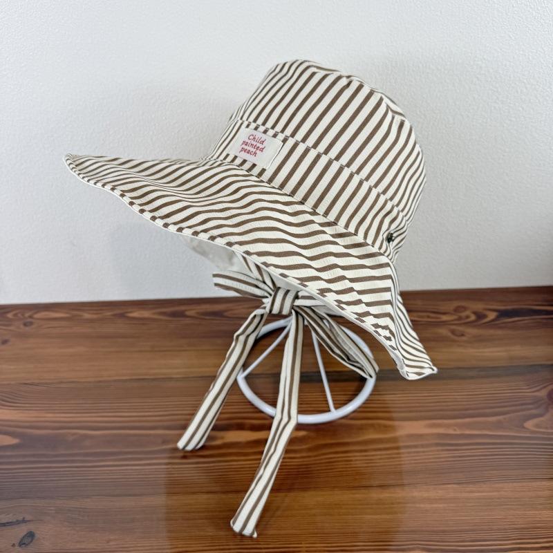 

Полосатая шляпа рыбака для женщин весна-лето двухсторонняя повседневная шляпа защита от солнца на открытом воздухе и походная шляпа с козырьком one size
