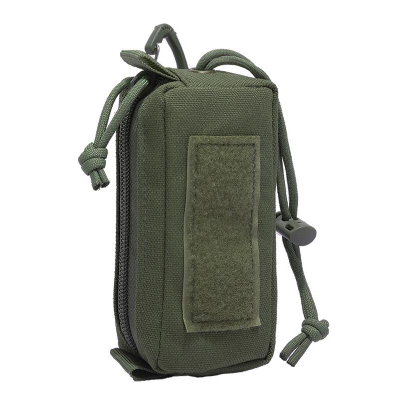 Tactical Outdoor Multifunctional Key Waist Bag – Portable Zipper Rectangular Pouch for Wilderness Mountaineering