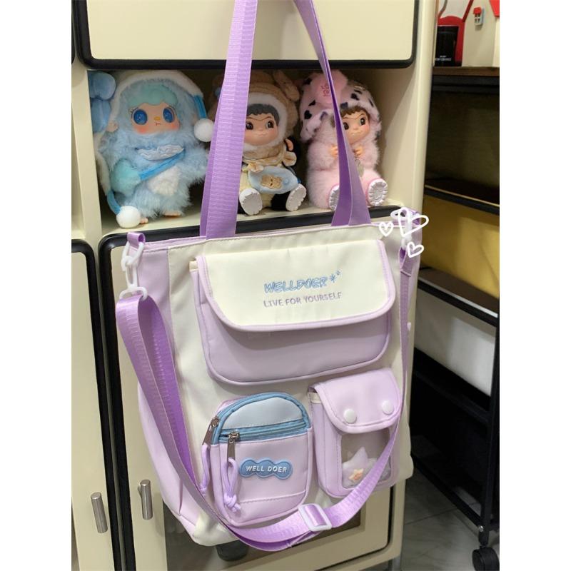 New college style student schoolbag large capacity candy color fresh high value travel lightweight versatile backpack