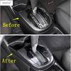 For Honda FIT Jazz 2014 - Central Control Gear Shift Frame Panel Decoration Cover Trim ABS Carbon Fiber Accessories Interior