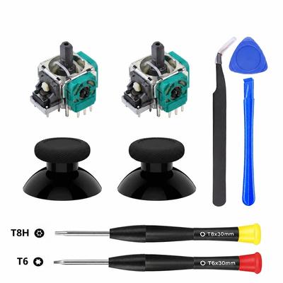 Replacement Joystick Thumbsticks Repair Kit with T6 T8 Screwdriver for Xbox One, for Xbox Series S/X Controller