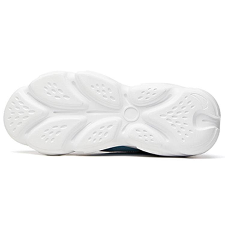 Anta Cat Paw Casual Cushioning Slip Resistant Abrasion Resistant Coverage Low Top Chunky Sneakers Women's White Blue 922048894-2