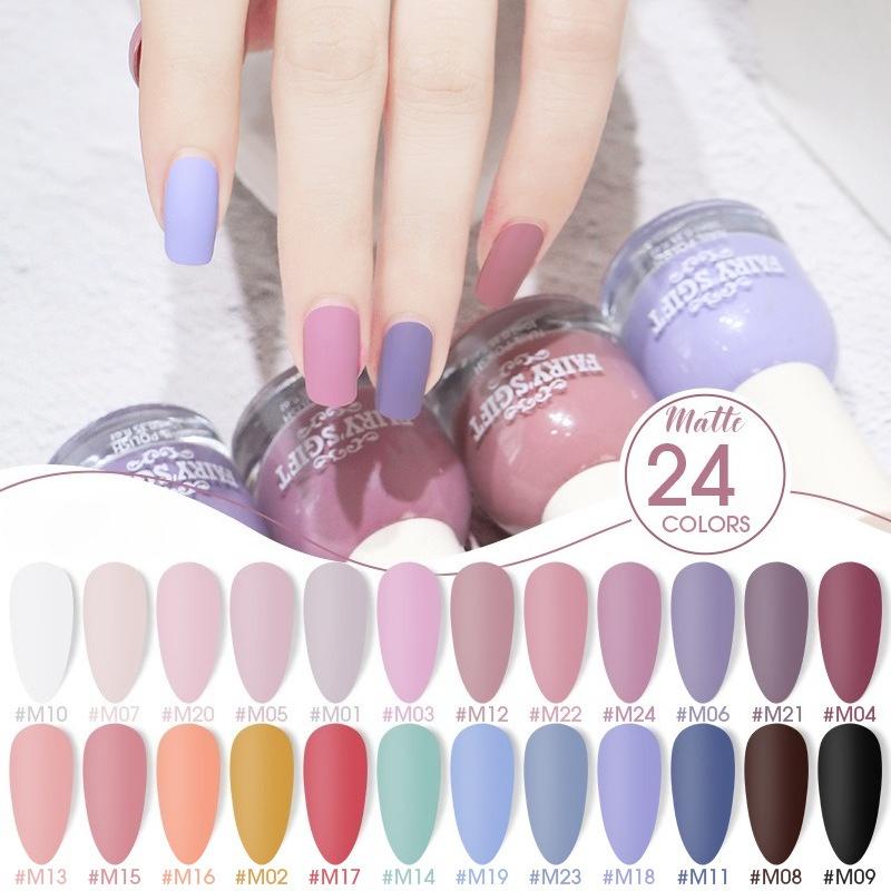 Colorful Nail Polish Matte, Long-lasting, Non-peelable, Quick-drying, Matte Nail Polish