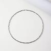 Titanium Steel Twisted Link Chain Necklace Men Women Geometric Pendant Minimalist Locket Choker Style