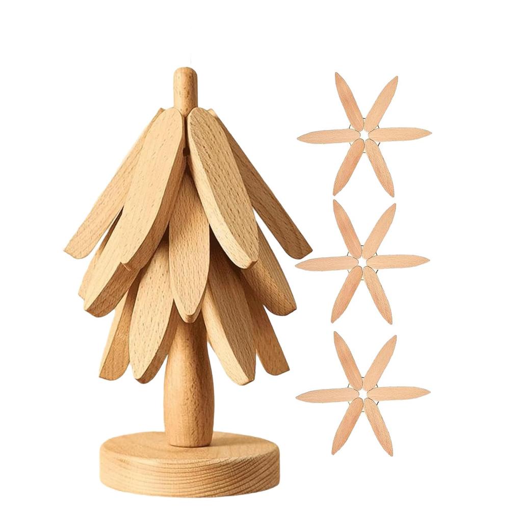 Tree Shape Set ,Wooden  For Hot Dishes Tree Shape Set For Teapot Hot Pots