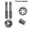 HSS 14mm X 2 Metric Taper Tap with Right Hand Thread for M14 X 2mm Pitch 78mm Length Set of 2 for Metal Thread Creation