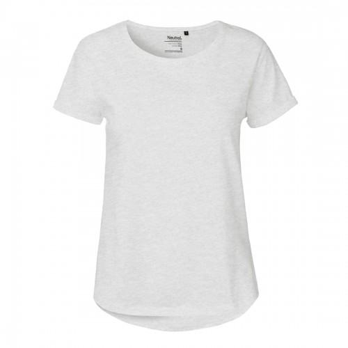 Neutral Womens/Ladies Plain Roll Sleeve T-Shirt