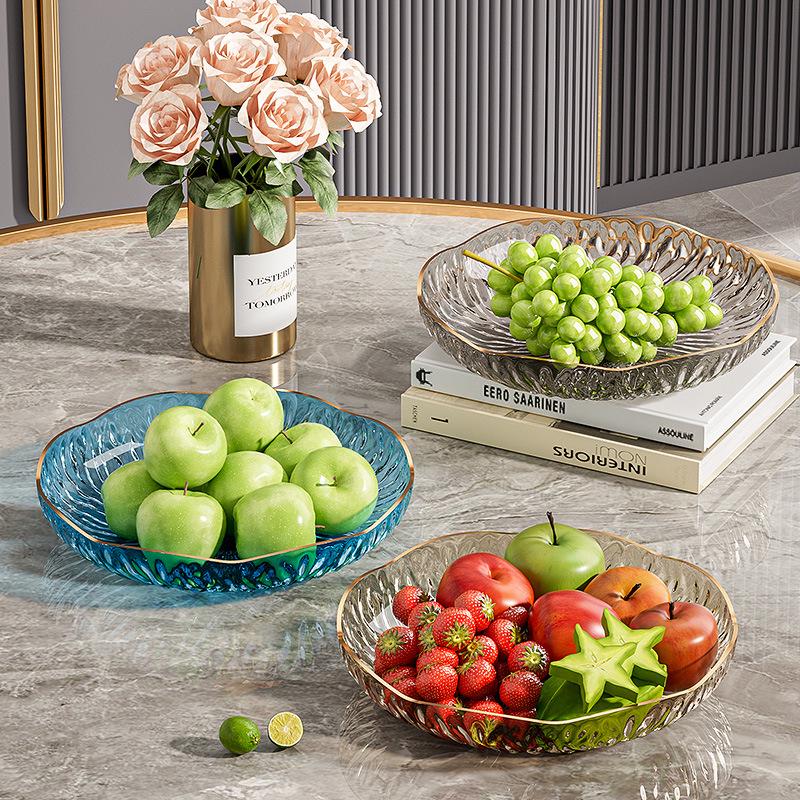 High-Value Transparent PET Fruit Plate for Living Room Snacks