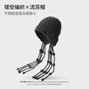 Beret women's autumn and winter handmade knitted wool hat double-layer warm and windproof retro niche stacked bag head cold hat