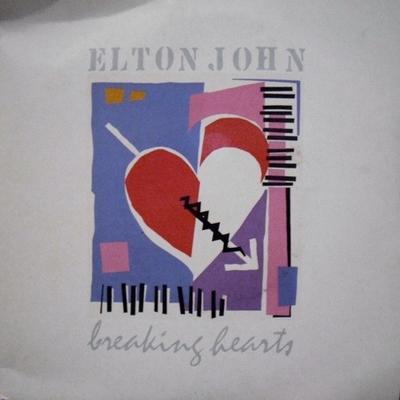 Disque 7 pouces ELTON JOHN - Breaking Hearts EJS7 The Rocket Reco 1985 UK Rock Occasion