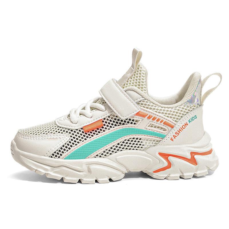 Comfortable Korean version of fashion girls white shoes running shoes breathable sports shoes casual shoes mesh boys