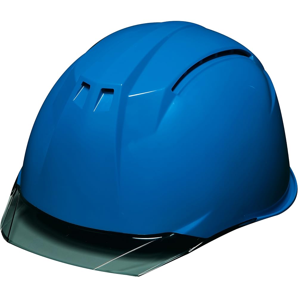 DIC AA11EVO-CW Sky Blue Helmet with Ventilation, Clear Visor, Styrofoam Liner
