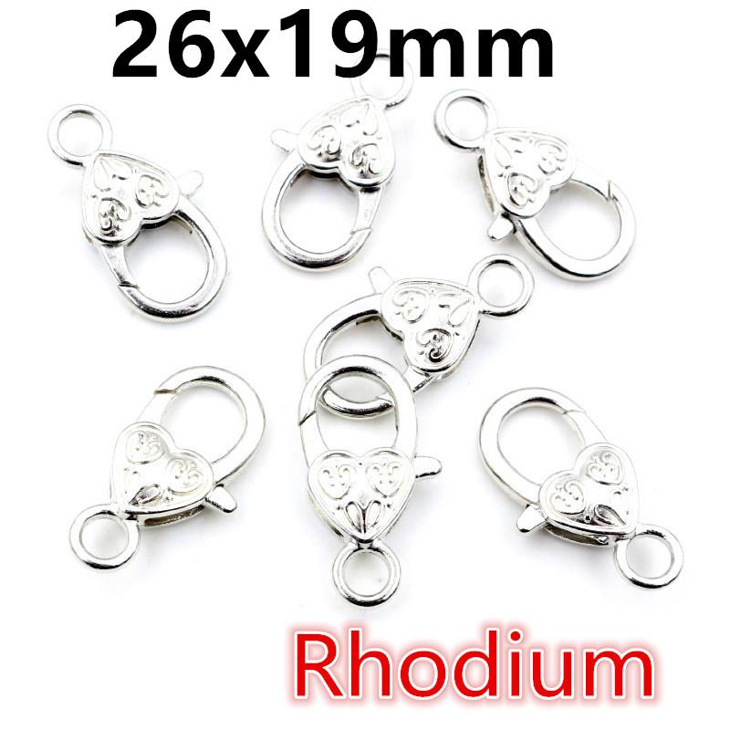 10pcs Snap Lobster Clasp Hooks Gold Silver Plated 5 Colors DIY Jewelry Making Findings for Keychain Neckalce Bracelet Supplies