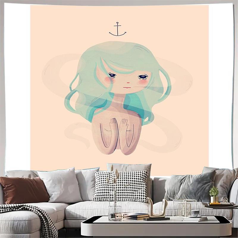 

unframed Anime Tapestry Wall Hanging Japanese Kawaii Aesthetic Room Decor Manga Otaku Bedroom Dorm Wall Art Home Decoration Gift 74x94cm(29x37in)