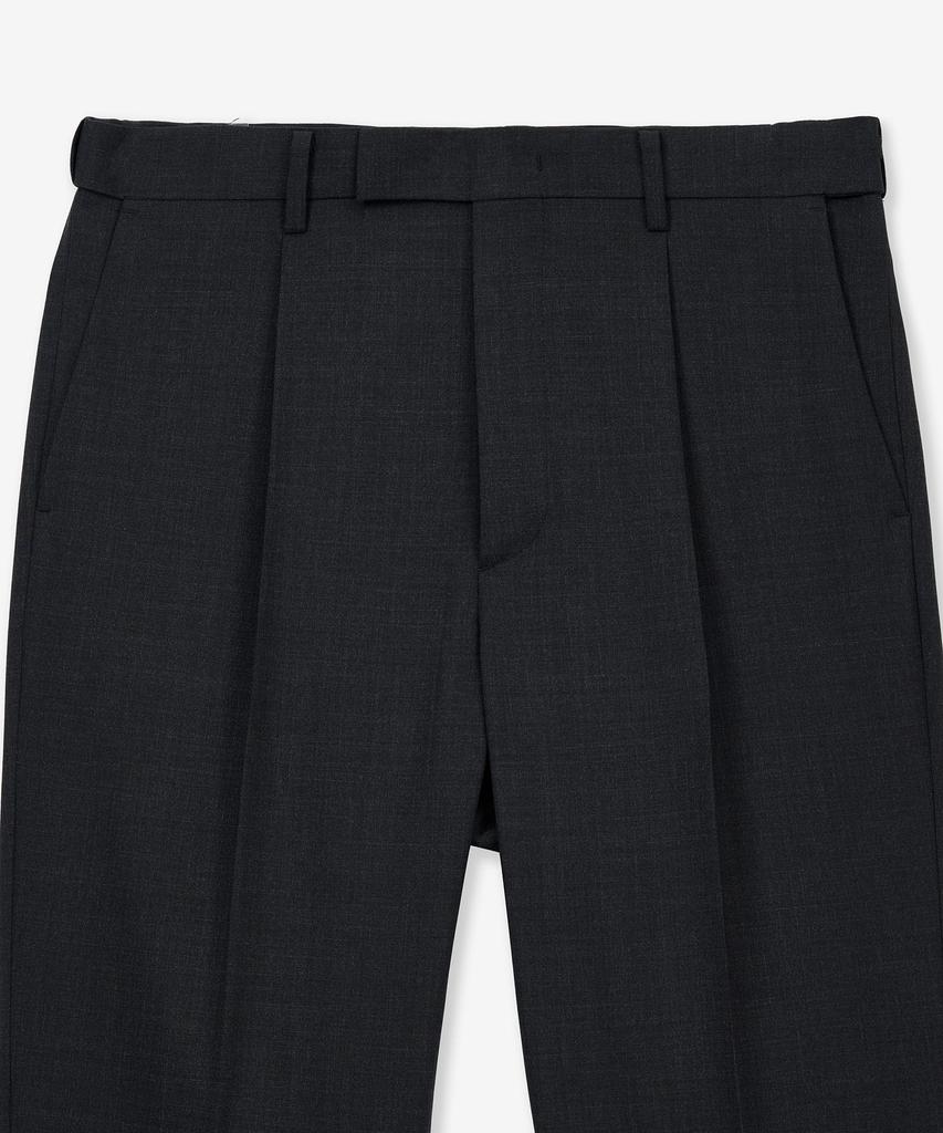 Tienjiti High Wool Blended Comfort Set-Up Pants (Charcoal) Tnpa6E100Cg