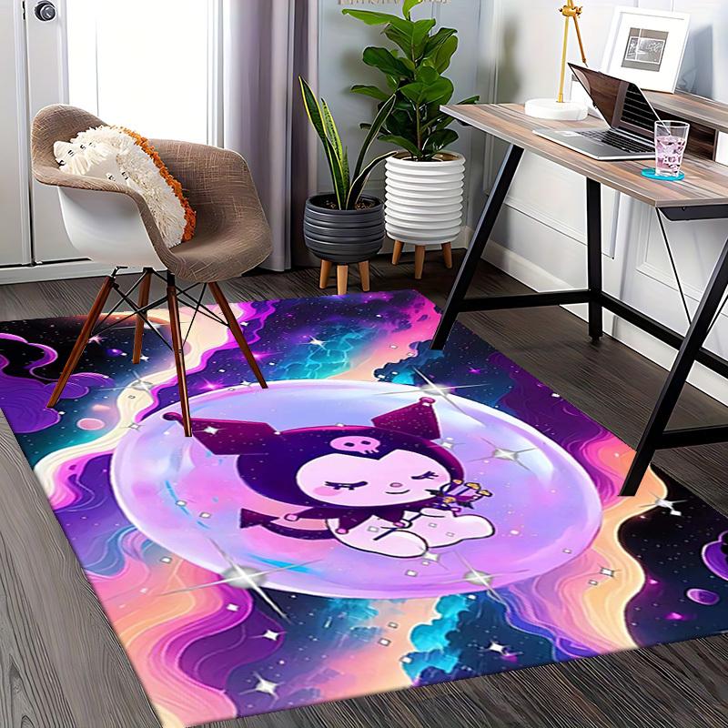 Anime Cartoon Design Chair Mat - Non-Slip Carpet for Office Chairs, Home Decor, Living Room, Bedroom, Game Room & Dormitory (Festival Gift).E096