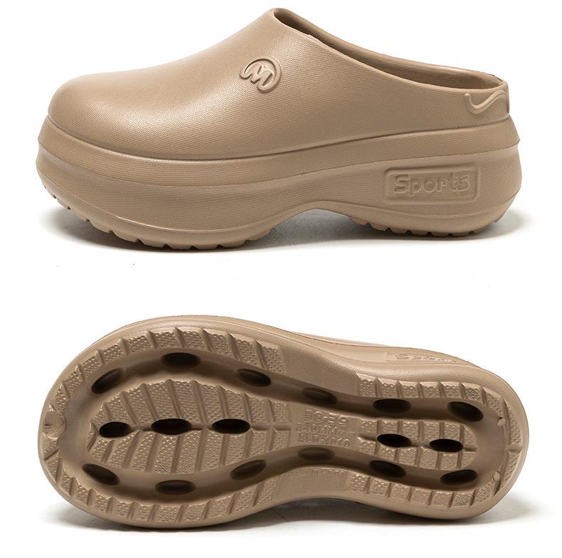 Unisex pantofle EVA s jedním páskem, uzavřenou špičkou, zdravotnické boty, plážové a kuchařské pantofle