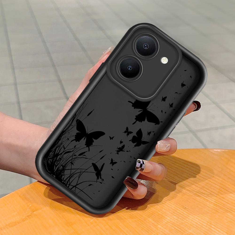 

Мягкий силиконовый квадратный чехол с рисунком лестницы для телефона, полное покрытие, противоударный защитный резиновый чехол для камеры для Vivo Vivo V17 Neo чёрный