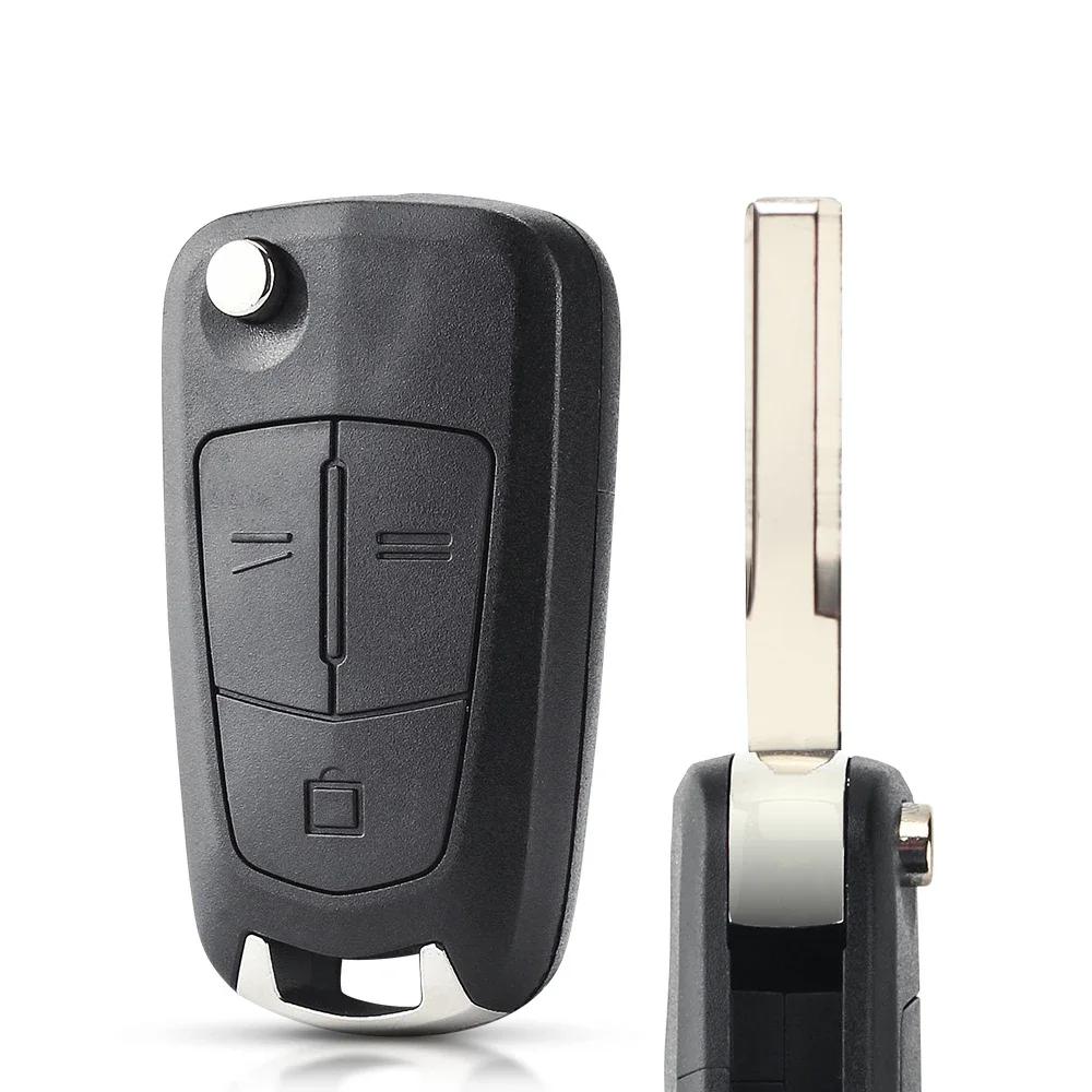 Hu43/ Hu100 Blade 2/3 Buttons Folding Car Key Shell For Opel Vauxhall Astra H Corsa D Vectra C Zafira Astra Vectra Signum