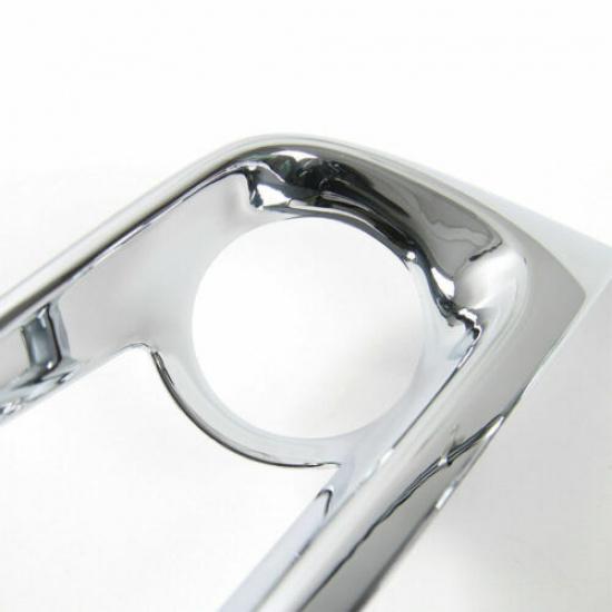 Exterior Front Head Fog Light Lamp Cover Trim Frame For Jeep Compass 2017+Chrome