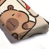Capybara Shower Curtain – Cute Cartoon Animal Pattern, Kawaii Style With Playful Capybaras, Polyester, Includes Hooks
