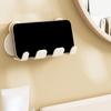 Wall Mount Power Plugs Hook No Drill Adhesive 1/2/3 Slots Plugs Holder Kitchen Appliances Charger Plugs Organizer Rack
